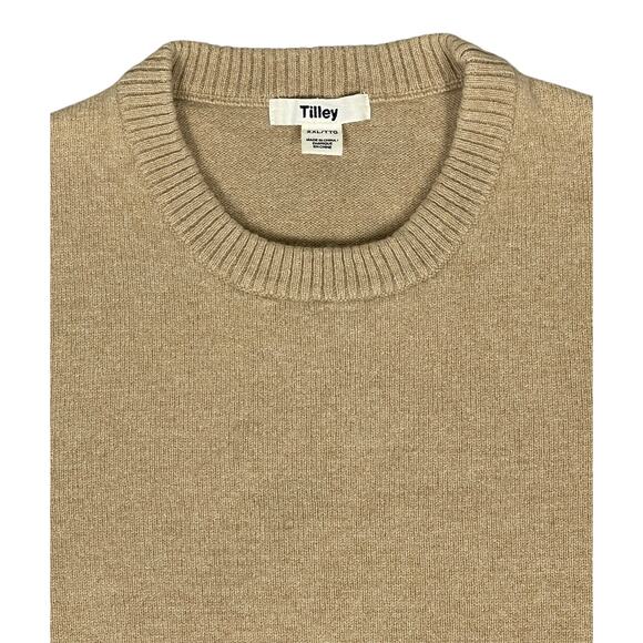 Tilley Extra Fine Merino Wool Sweater Tan XXL (Runs Small) Warm Winter Outdoors - Picture 2 of 10
